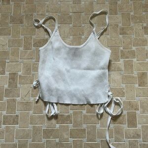 Boutique White Tied Tank